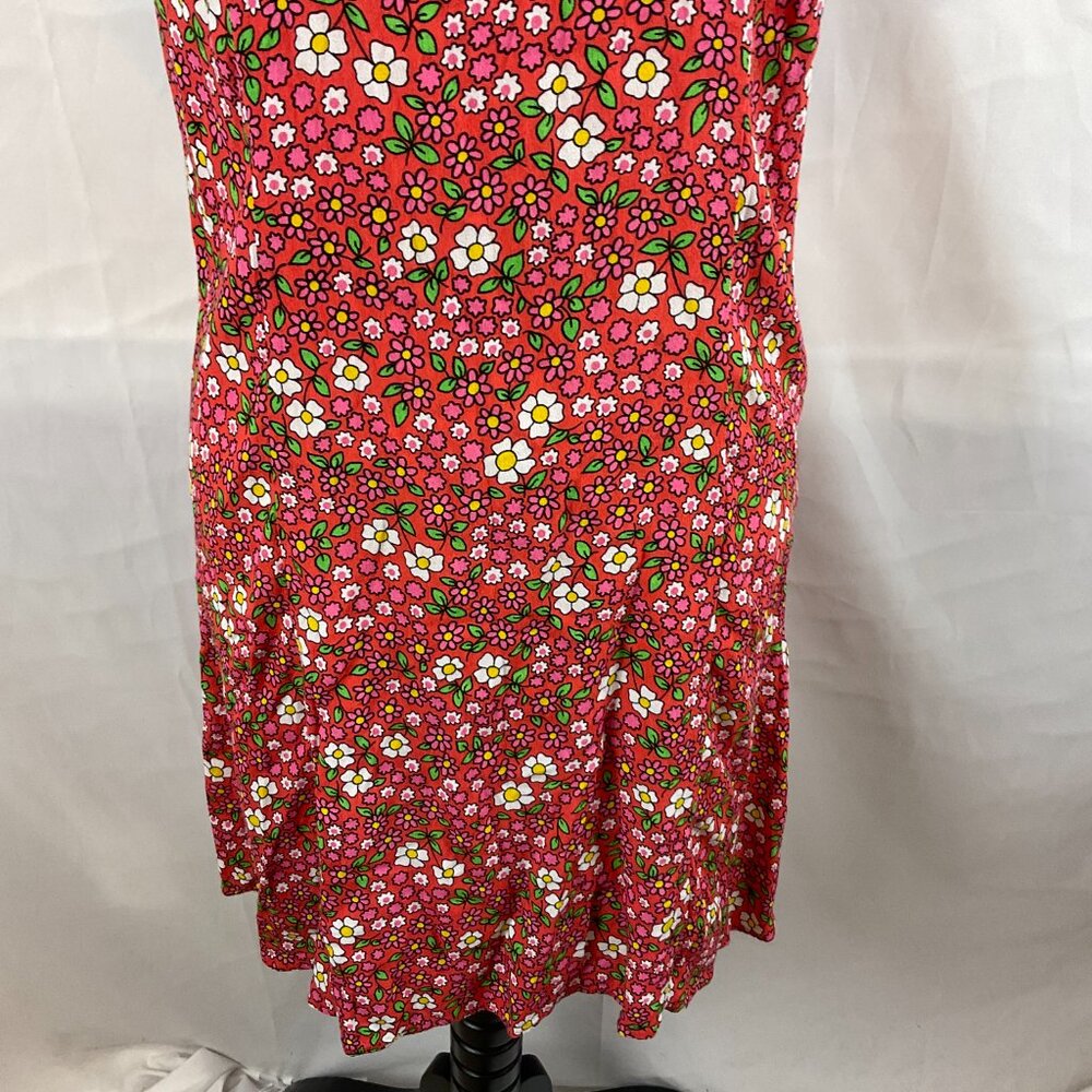 Rolla's Pink Floral Dress - Short Sleeve with Collar Tie Detail - Picture 5 of 14
